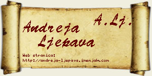 Andreja Ljepava vizit kartica